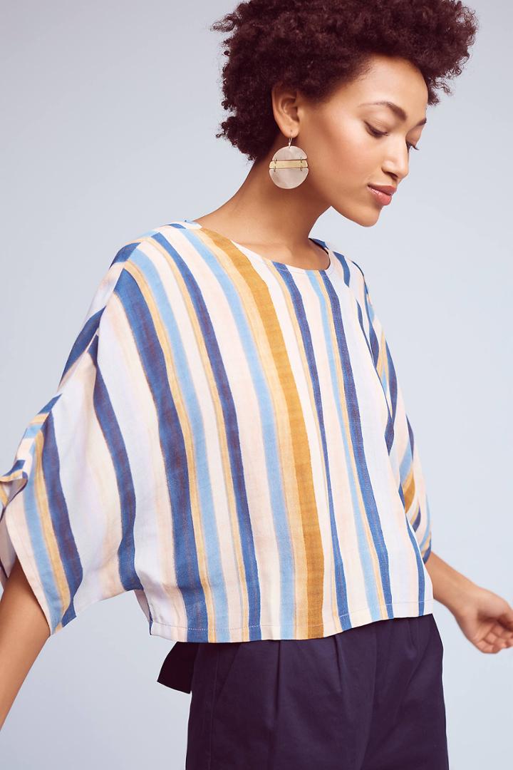 Blank Vertical Stripes Top
