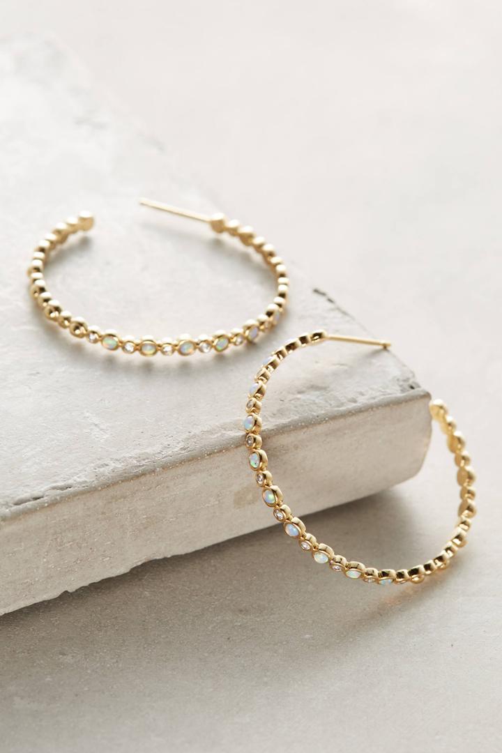 Anthropologie Opalence Hoop Earrings