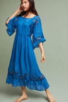 Akemi + Kin Meadow Flutter-sleeve Swing Dress