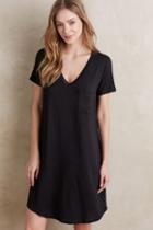 Bordeaux V-neck Tee Dress
