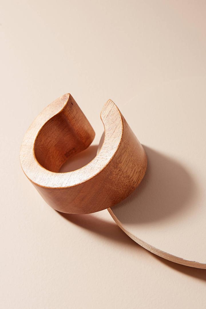 Sophie Monet Tesoro Wooden Cuff Bracelet
