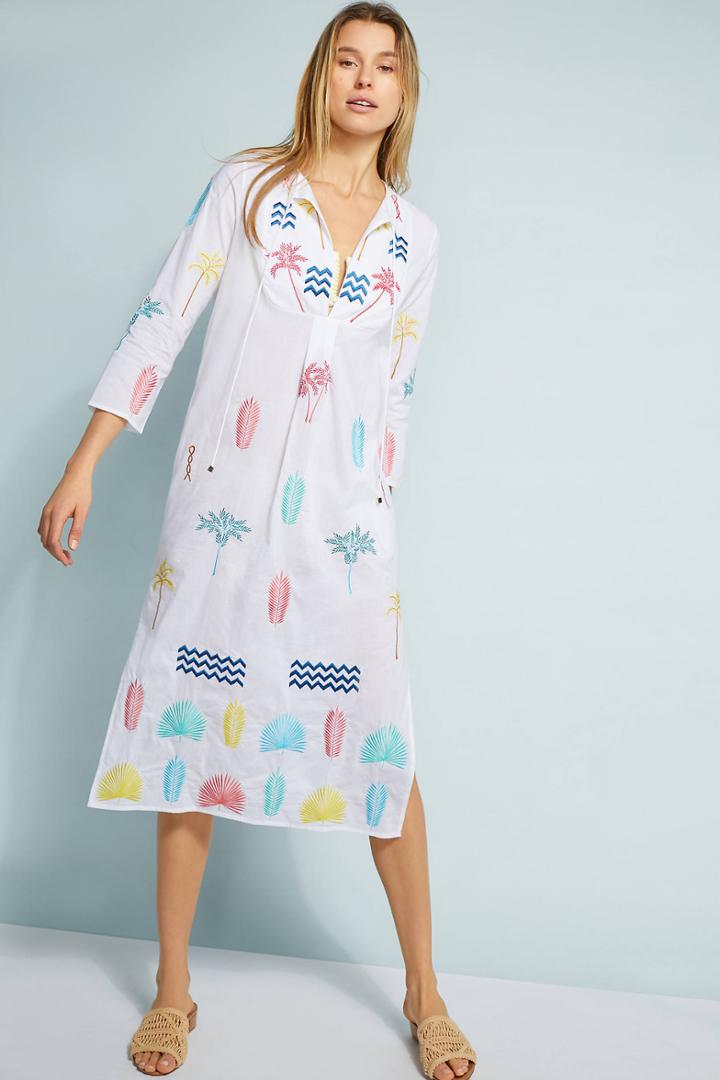 Karma Beach Cleopatra Embroidered Cover-up