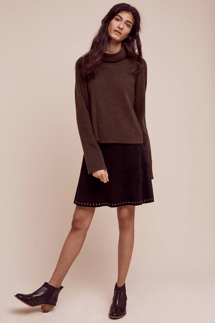 Velvet By Graham & Spencer Ciaran Sueded Skirt