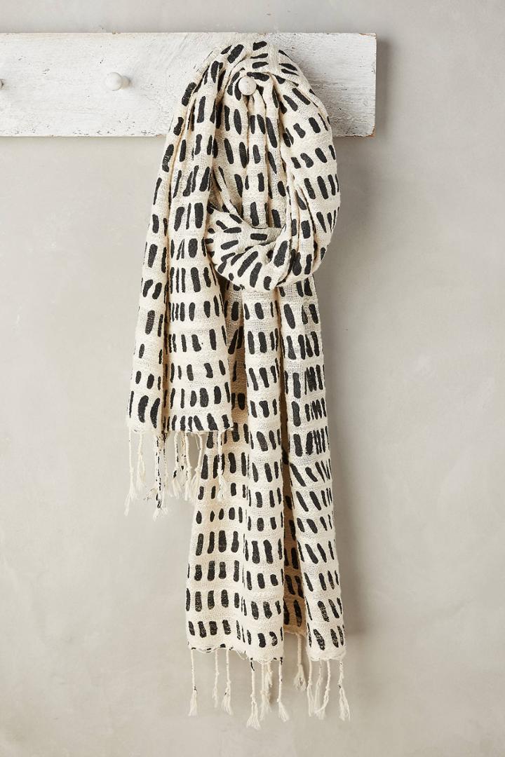 Ink + Alloy Dashed Fringe Scarf