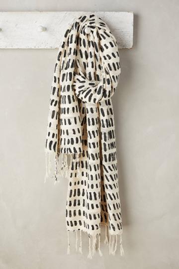 Ink + Alloy Dashed Fringe Scarf