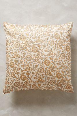 John Robshaw Bara Pillow Gold Square Pillows