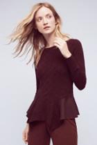 Knitted & Knotted Audrey Peplum Pullover