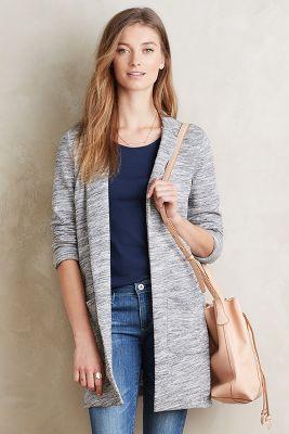 Saturday/sunday Heathered Midi Blazer