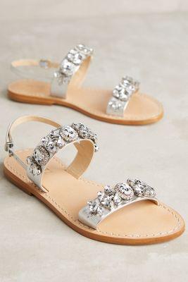 Schutz Mulada Sandals Silver