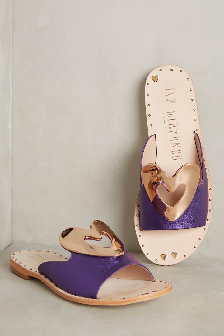 Ivy Kirzhner Heart Slide Sandals