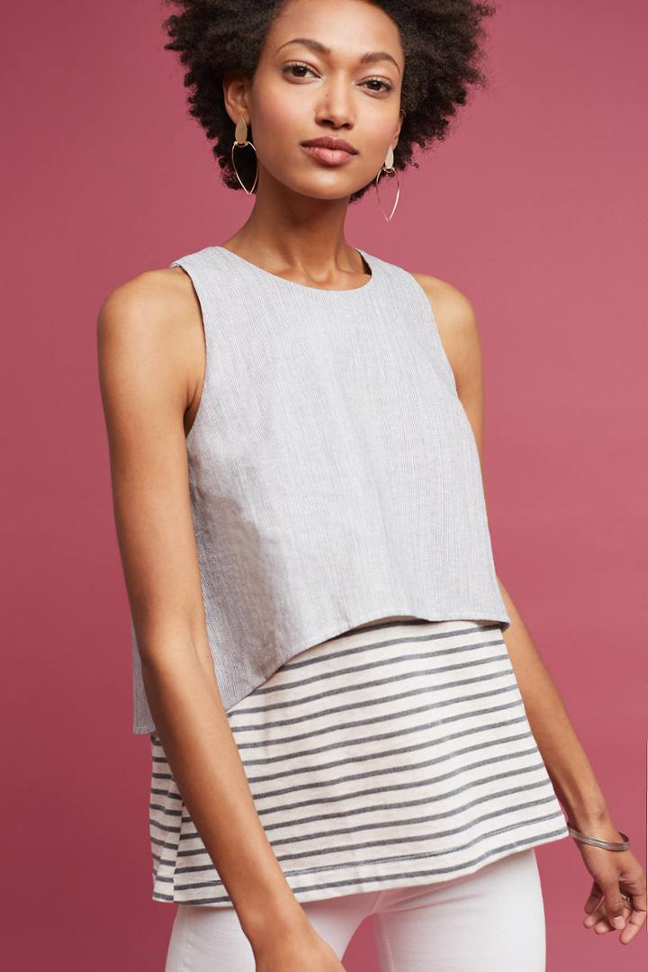 Sunday In Brooklyn Layered & Striped Top