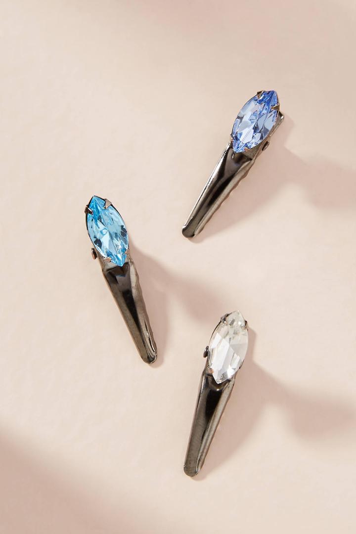 Anthropologie Glitter Hair Clip Set