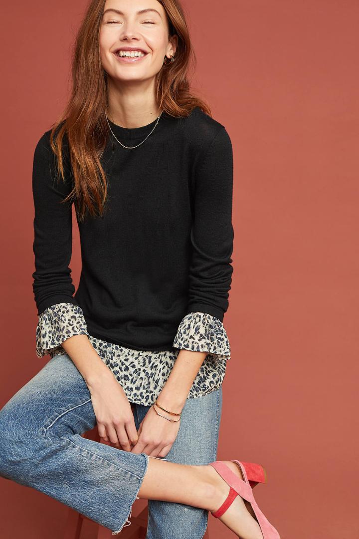 Kachel Leopard Layered Pullover