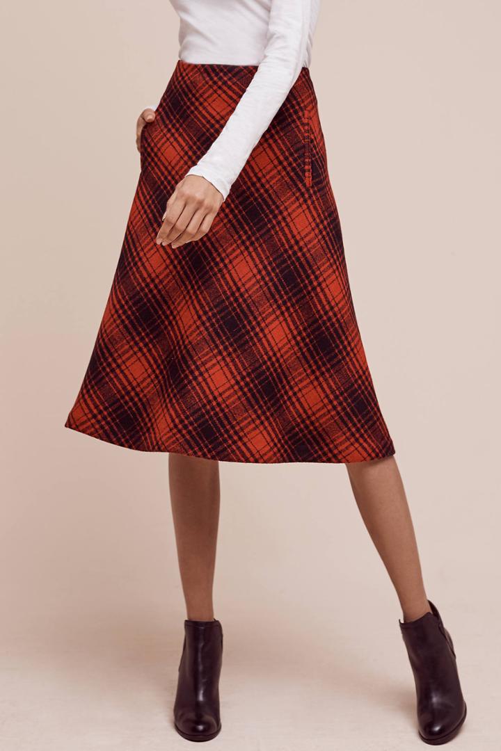 Paul & Joe Sister Foxford Plaid Midi Skirt