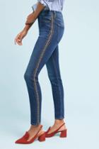 Reiko Striped Mid-rise Skinny Jeans