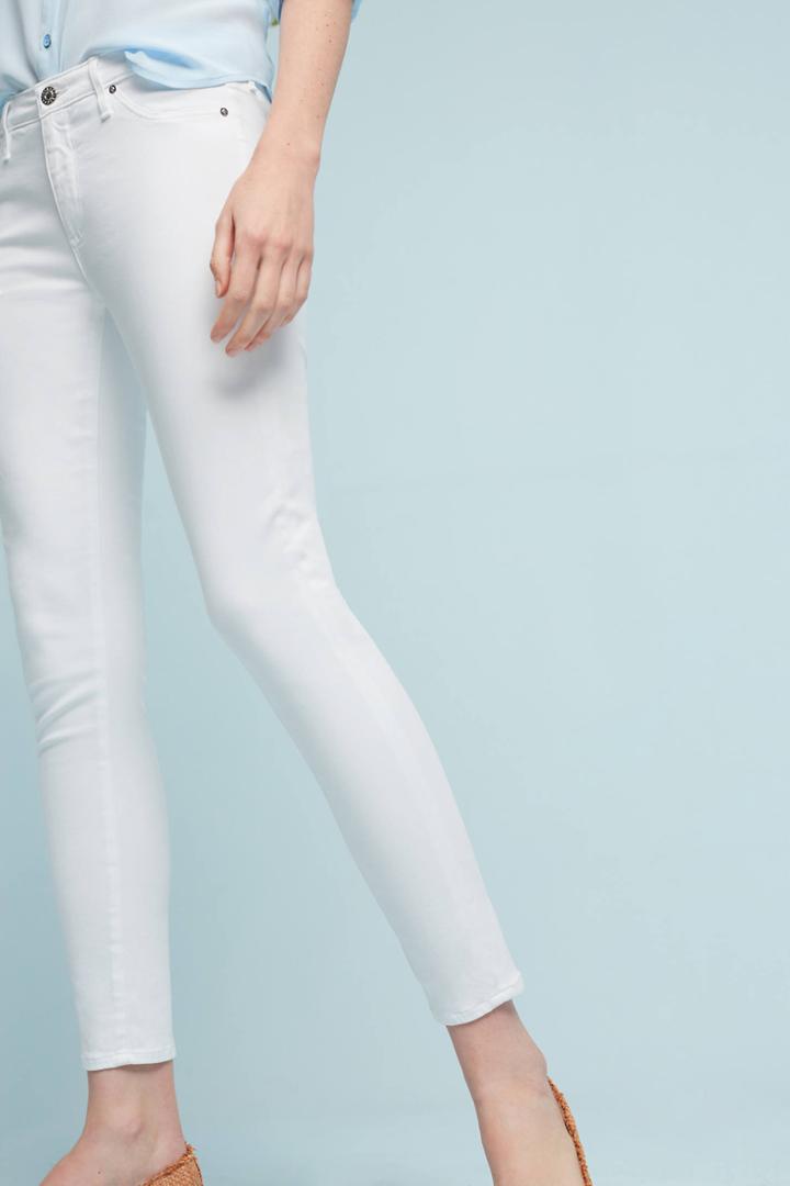 Ag Jeans Ag Abbey Sateen Mid-rise Skinny Ankle Jeans