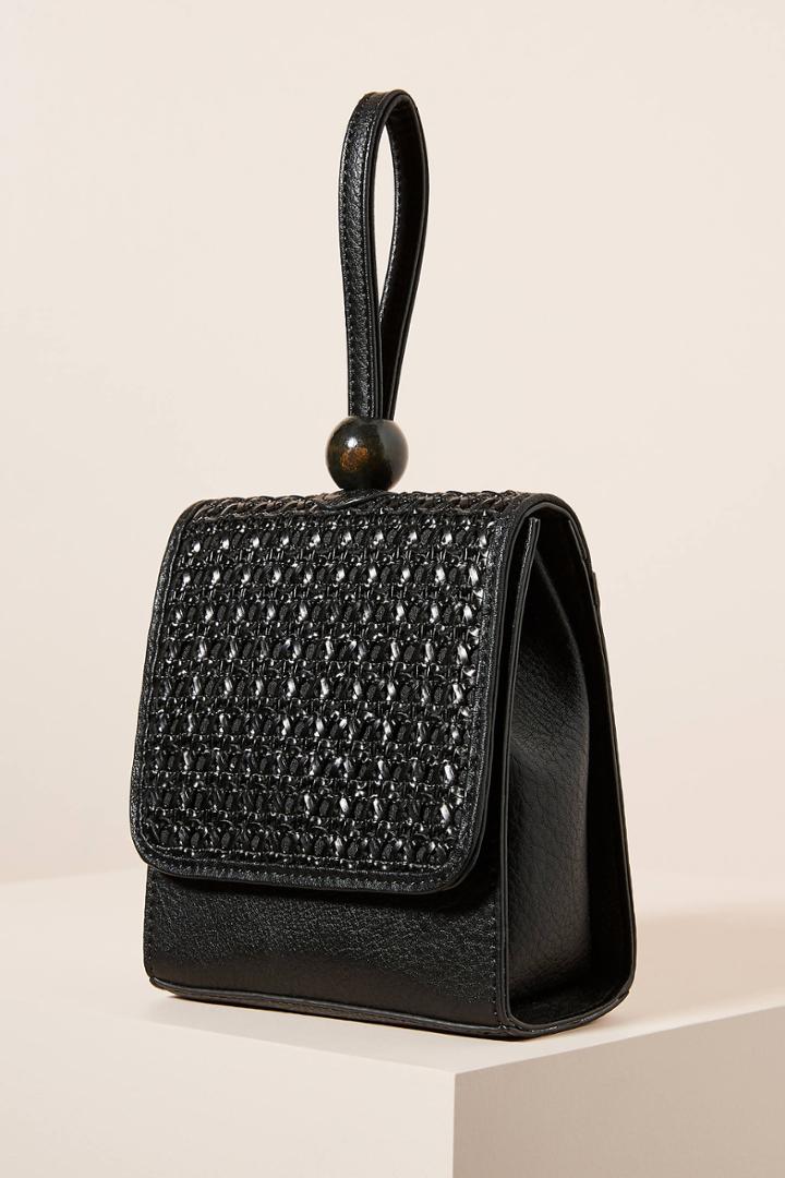 Anthropologie Wisteria Woven Box Clutch