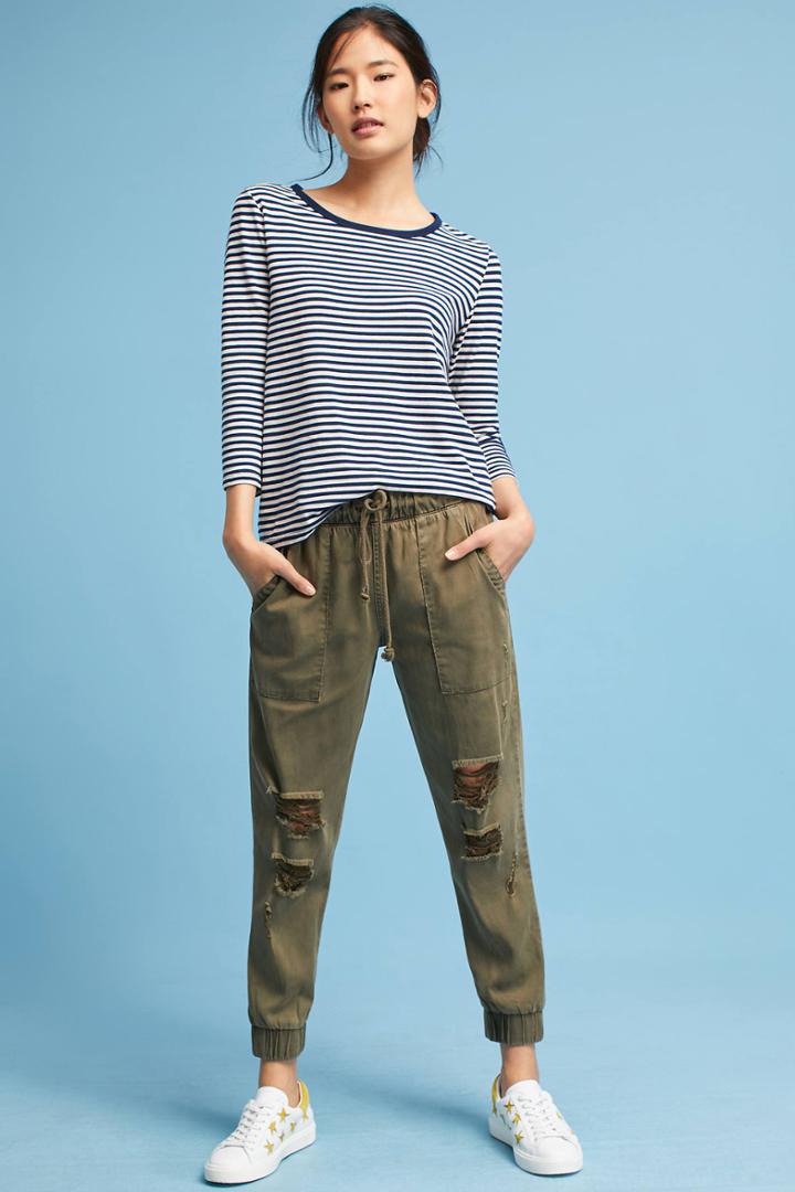 Cloth & Stone Distressed Joggers