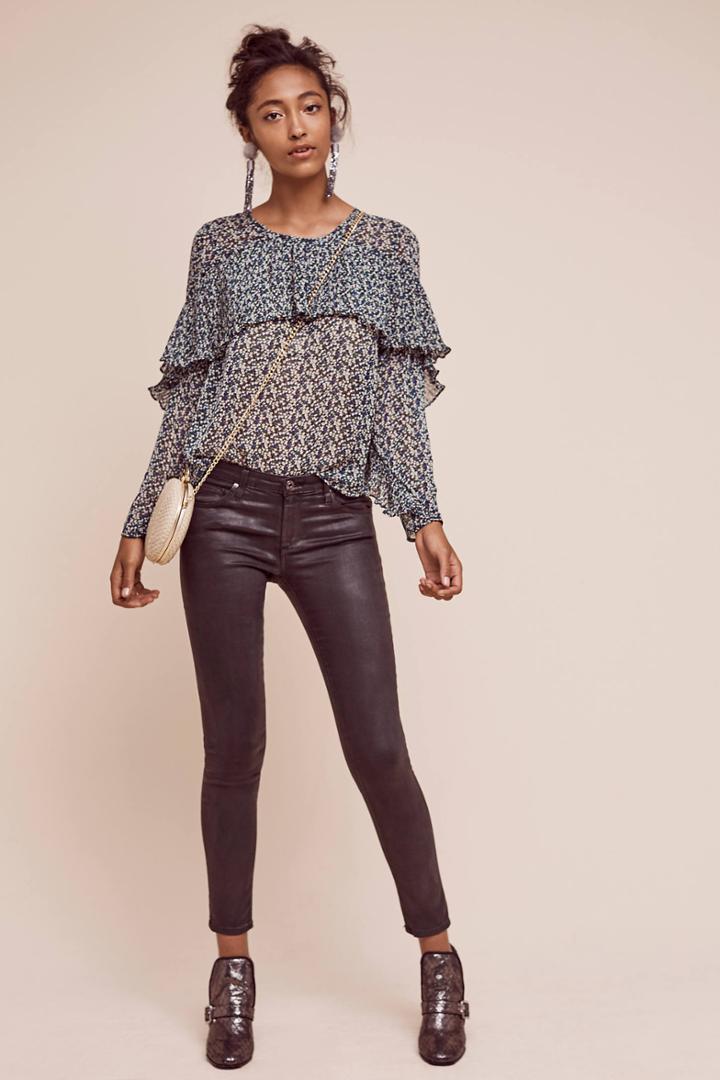 Ag Leatherette Low-rise Legging Ankle Jeans