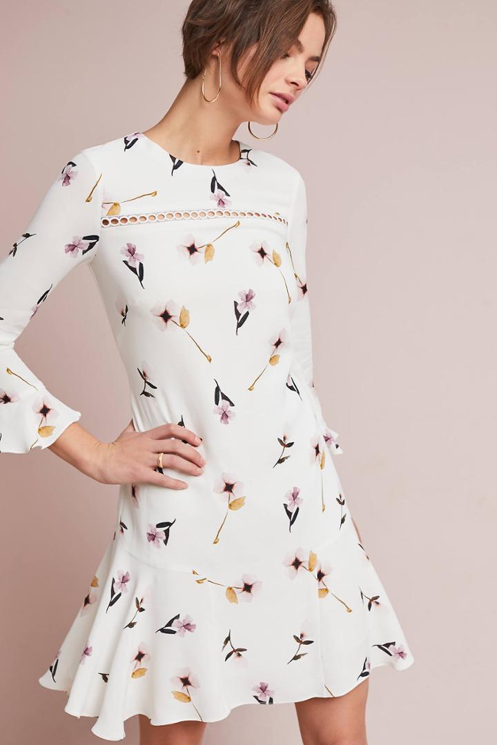 Shoshanna Ruffled Floral Dress