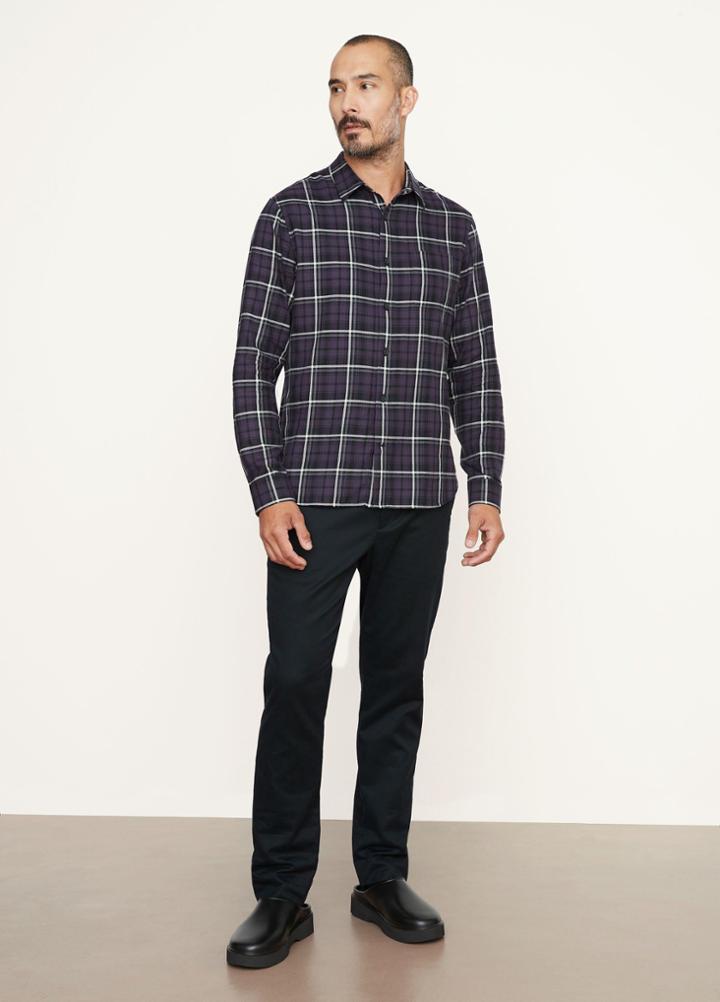 Vince Berkeley Plaid Long Sleeve Shirt