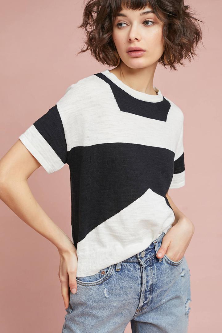 Tabula Rasa Kidal Colorblock Linen Tee