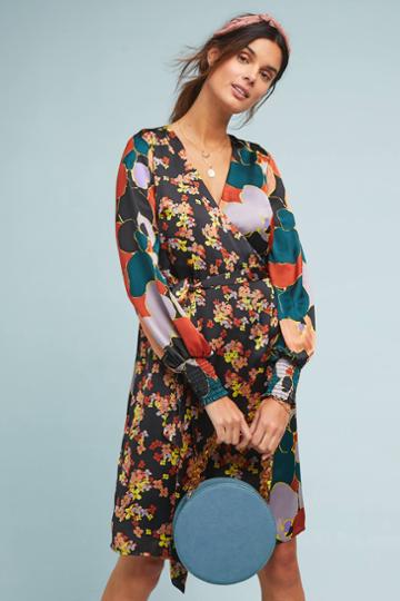 Atelier Blue Latona Wrap Dress