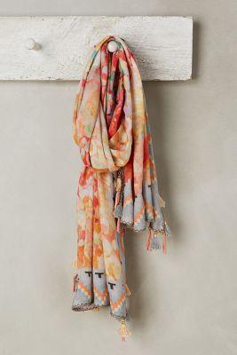Anthropologie Lagrasse Linen Scarf