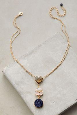 Anthropologie Rosaria Trio Pendant Necklace