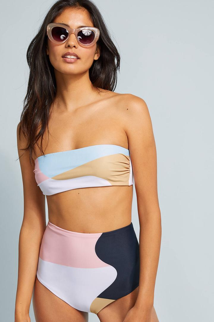 Mara Hoffman Pastel High-waisted Bikini Bikini Bikini Bottom