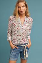 Dolan Left Coast Beira Silk Peasant Top