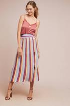 Laia Striped Shine Skirt