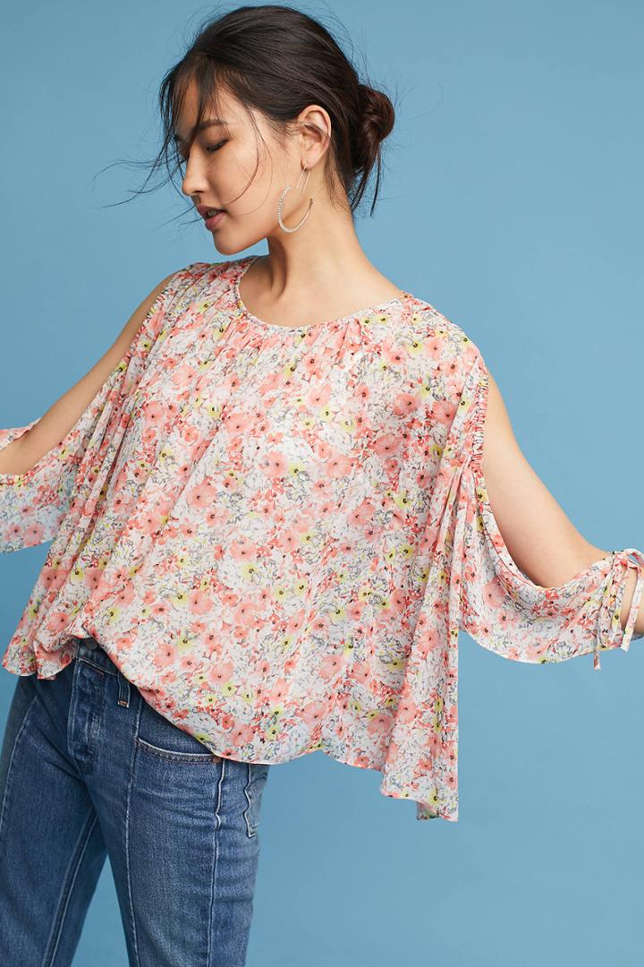 Dina Agam Kiva Open-shoulder Blouse