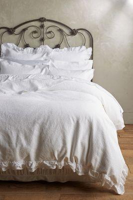 Peacock Alley Penelope Duvet White Queen Bedding