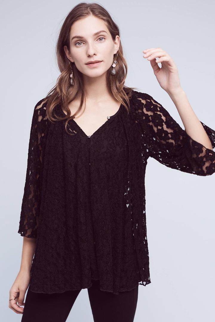 Deletta Teleza Lace Swing Top