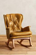 Anthropologie Leather Finn Rocker