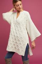 Anthropologie Knit Split-neck Tunic