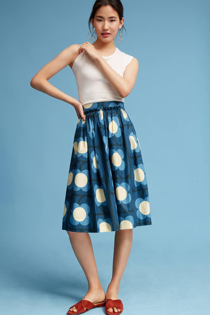 Orla Kiely Pleated Daisy Skirt