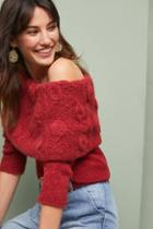 Stella Pardo Winter Rose Off-the-shoulder Sweater