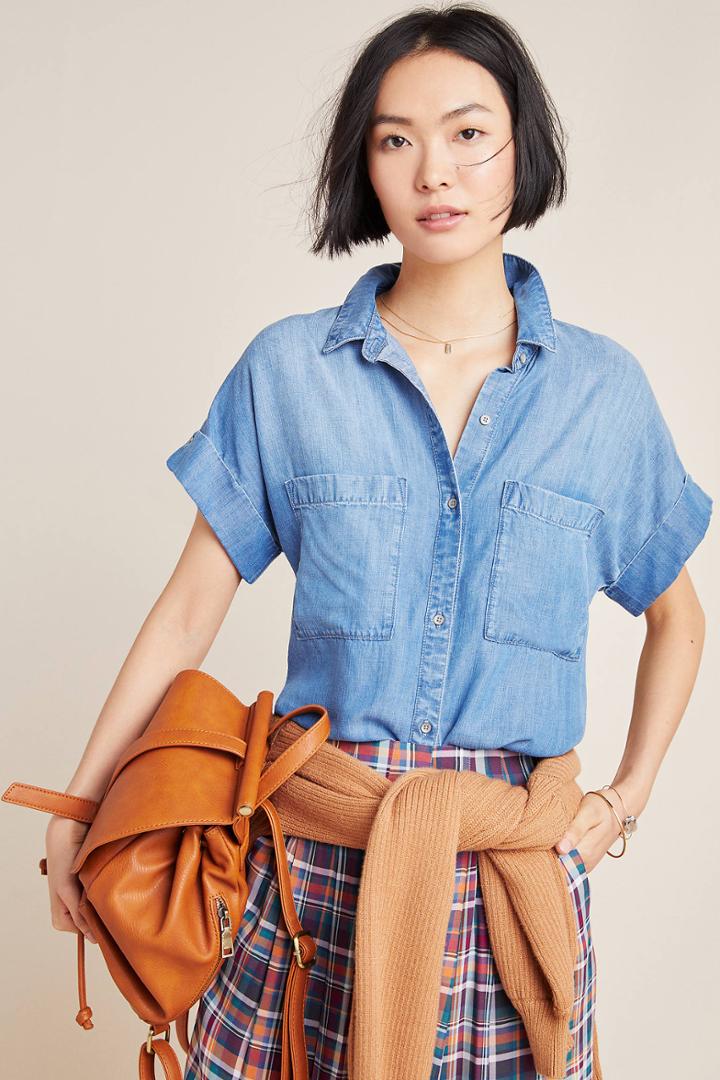 Cloth & Stone Joanie Chambray Buttondown