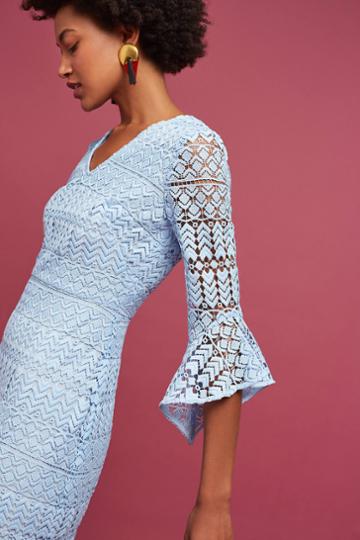 Shoshanna Bluebird Lace Sheath Dress