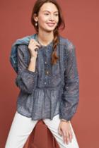 Dolan Left Coast Lauren Embroidered Blouse