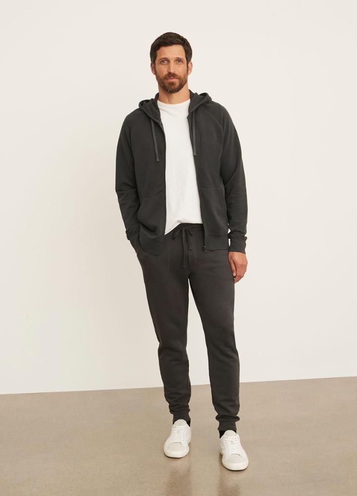 Vince French Terry Zip Hoodie