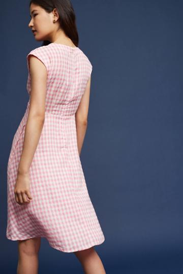 Tylho Ruched Gingham Dress