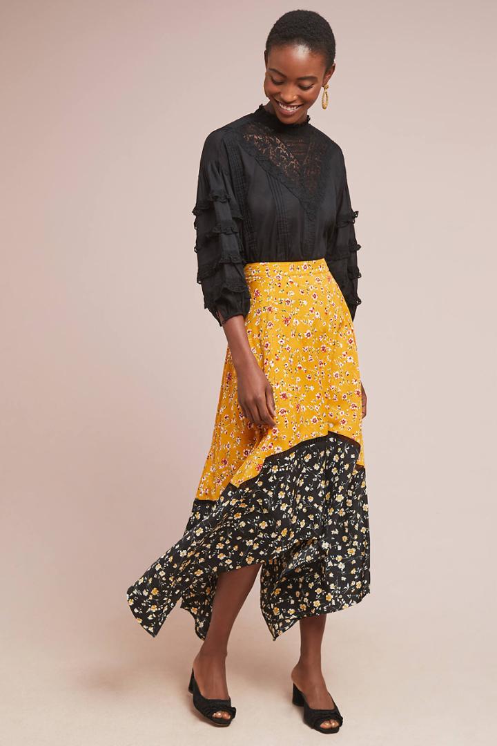 Isla Maude Delia Colorblocked Skirt
