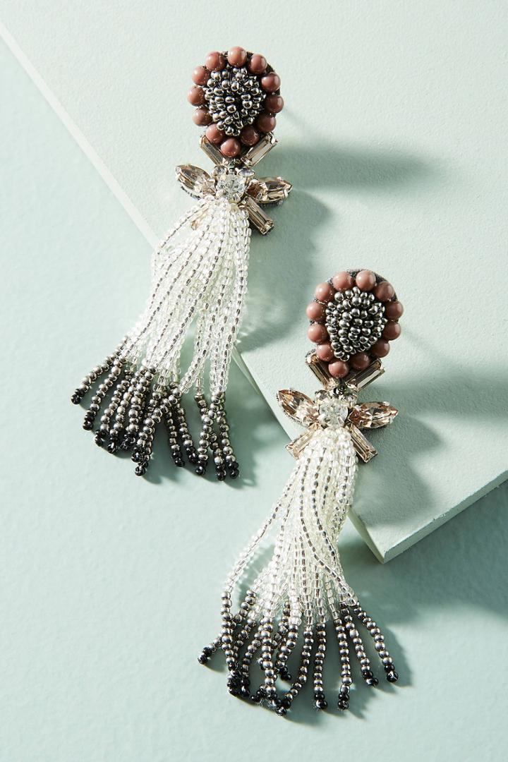 Deepa Fly Away Beaded Drop Earrings