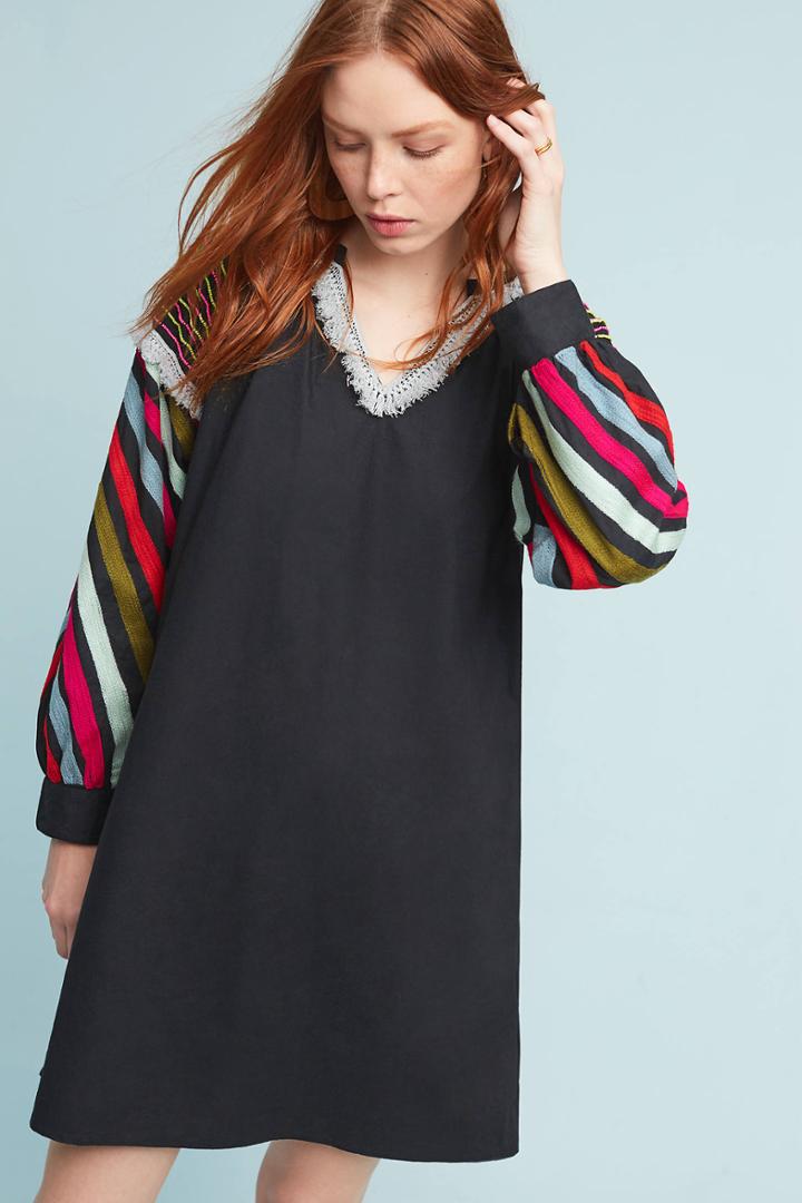Chantik Chevron Embellished Dress