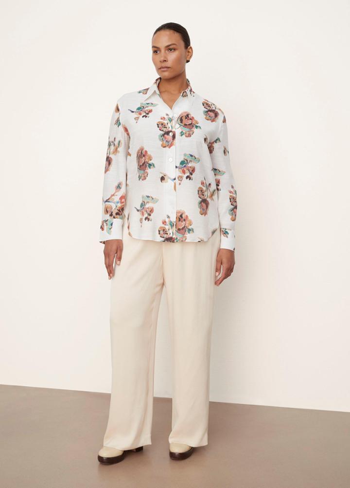 Vince Flutter Sleeve V-neck Popover