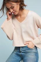 Anthropologie Dyed Bell-sleeve Sweatshirt