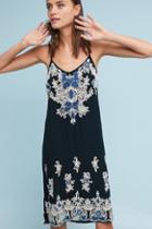 Love Sam Denim Applique Slip Dress